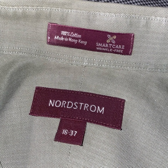 Nordstrom women’s‎ button down shirt size 16-37 light green 100% cotton spring - Picture 7 of 8